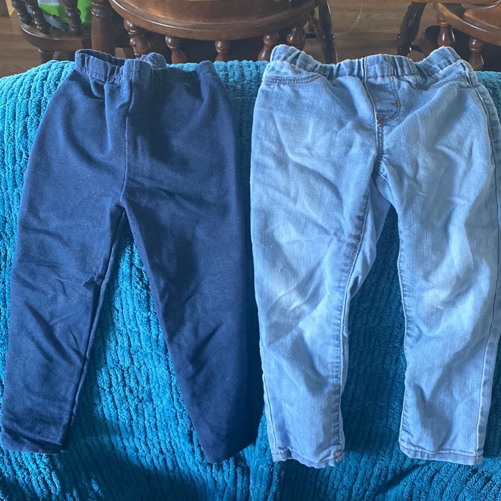 4t pull on and Jean denim girls pants